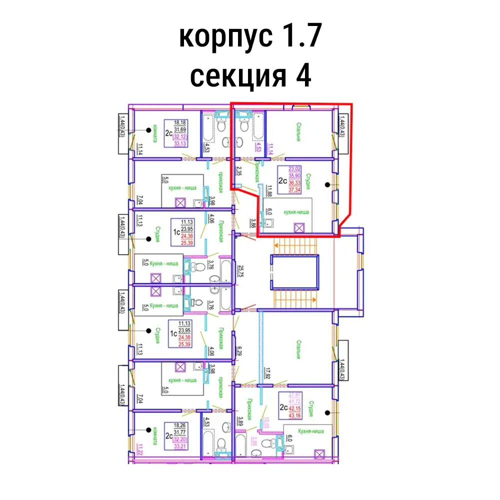 Корпус 1.7 секция 4